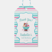 Aquarelleis Sonntag Vielen Dank Geschenkanhänger (Vorderseite)