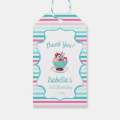 Aquarelleis Sonntag Vielen Dank Geschenkanhänger (Rückseite)