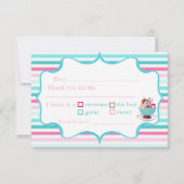 Aquarelleis Sundae Geburtstagsfilme im Dankeschön Dankeskarte (Vorderseite)