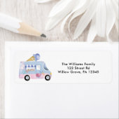 Aquarelleis Truck Pink Rücksendeadresse La (Insitu)