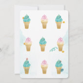 Aquarelleis Truckstars Geburtstag Einladung (Rückseite)