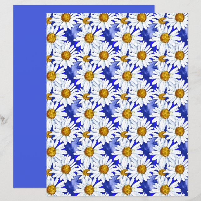 Aquarelleisen auf Denim Blue (Vorne/Hinten)