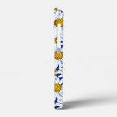 Aquarelleisen auf Denim Blue Case-Mate iPhone Hülle (Rückseite / Links)