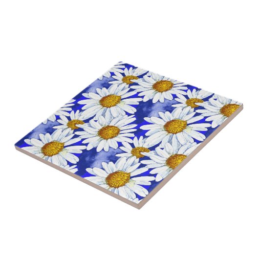 Aquarelleisen auf Denim Blue Fliese (Seite)