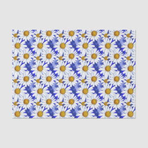 Aquarelleisen auf Denim Blue Seidenpapier