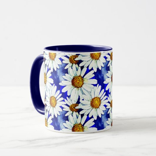 Aquarelleisen auf Denim Blue Tasse (Vorderseite Links)