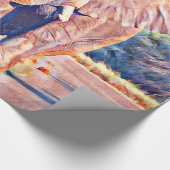 Aquarellelefant Geschenkpapier (Ecke)