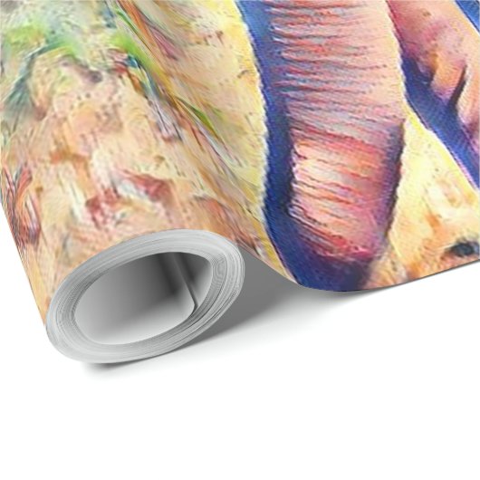 Aquarellelefant Geschenkpapier (Rolleneckpunkt)