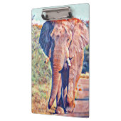 Aquarellelefant Klemmbrett (Links)