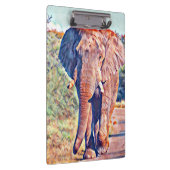 Aquarellelefant Klemmbrett (Rechts)