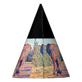 Aquarellelefant Partyhütchen (Rückseite)