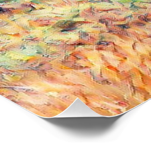 Aquarellelefant Poster (Ecke)