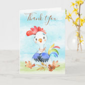 Aquarellenbauernhof Karte (Gelbe Blume)