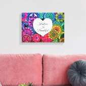 Aquarellenbogen Mandala mit Herz Leinwanddruck (Insitu (Wohnzimmer))