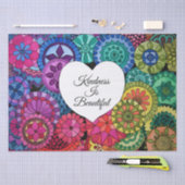 Aquarellenbogen Mandala mit Herz Seidenpapier (Handwerk)