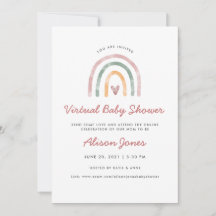 Aquarellenbogen Virtual Baby Dusche