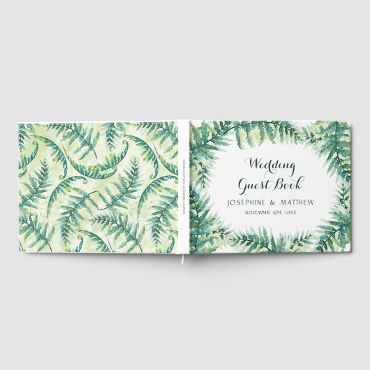 Aquarellengebirge Fern Foliage Gästebuch (Voll)