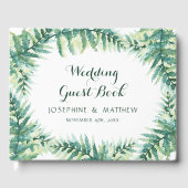 Aquarellengebirge Fern Foliage Gästebuch (Vorderseite)
