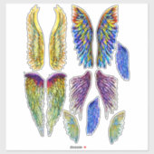 Aquarellengeländer Fantasy Art Aufkleber (Blatt)