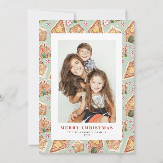 Aquarellenhäuser Foto Weihnachten (Vorderseite)