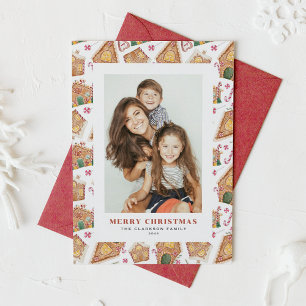 Aquarellenhäuser Foto Weihnachten