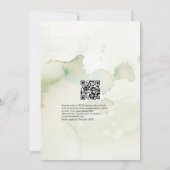 Aquarellenheirat und Heiligabend Einladung (Rückseite)