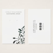 Aquarellenkarte "Erring Jewelry Display Card" (Vorne & Hinten)