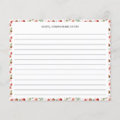 Aquarellenkarte Granatapfel Mittelmeer Rezept Kart (Rückseite)