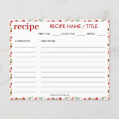 Aquarellenkarte Granatapfel Mittelmeer Rezept Kart (Vorderseite)