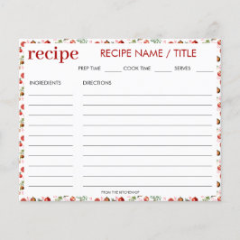 Aquarellenkarte Granatapfel Mittelmeer Rezept Kart