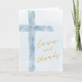 Aquarellenkarte Heiliges Kreuz Danke Karte