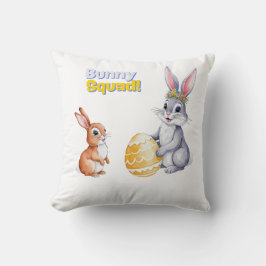 Aquarellenkarte Osterkarte für den Frühlingsurlaub Kissen