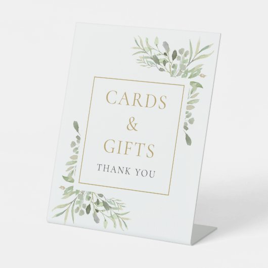 Aquarellenkarten und Geschenke Sockelschild (Vorderseite)