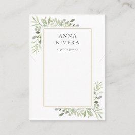 Aquarellenkette Schmuckkarte Visitenkarte