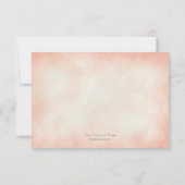 Aquarellenkoralle, UAWG-/Antwortkarte RSVP Karte (Rückseite)