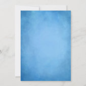 Aquarellenkorallen Blau Beach Party Einladung (Rückseite)