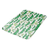 Aquarellenkrokodil Alligator Rainbow Kids Badematte (Schrägansicht)