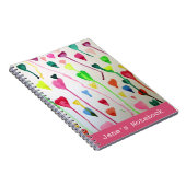 Aquarellenkünstler Illustrationskunst anpassbar Notizblock (Rechte Seite)