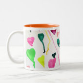 Aquarellenkur Zweifarbige Tasse (Links)