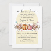 Aquarellenkürbis Einladung (Vorderseite)