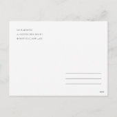 Aquarellenredeer Poinsettia Weihnachtsfolien Feiertagspostkarte (Rückseite)