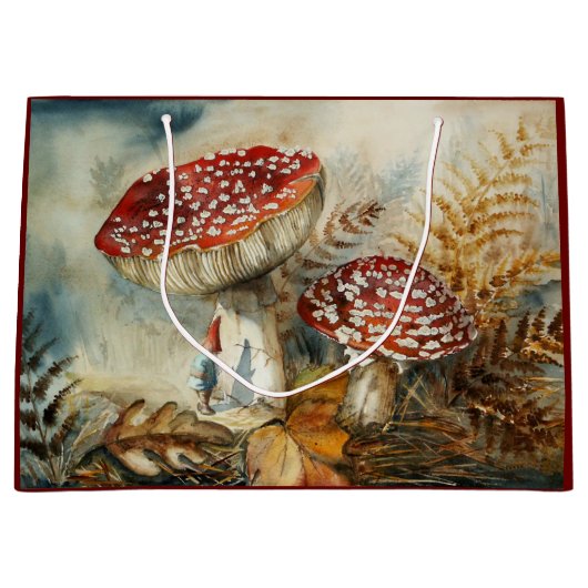 Aquarellenzwerg Große Geschenktüte (Vorderseite)