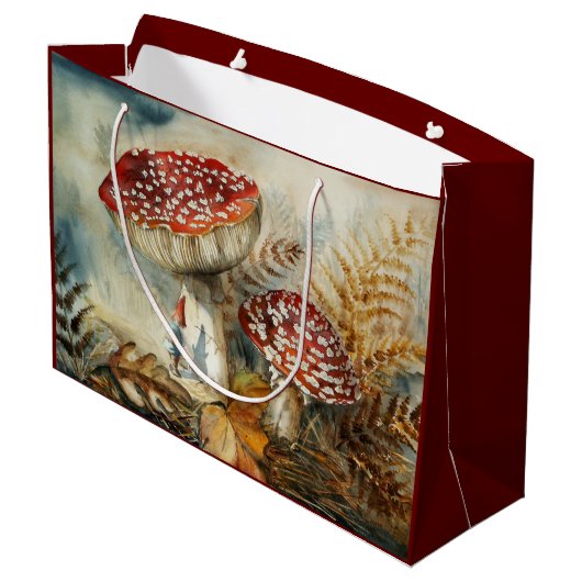 Aquarellenzwerg Große Geschenktüte (Rückseite Schrägansicht)