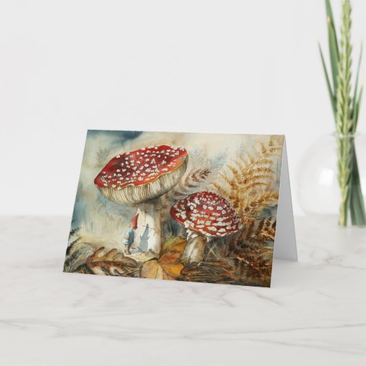 Aquarellenzwerg Karte (Vorderseite)