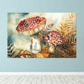 Aquarellenzwerg Leinwanddruck (Insitu (Holzboden))