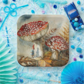 Aquarellenzwerg Pappteller (Party)