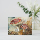 Aquarellenzwerg Postkarte (Stehend Vorderseite)