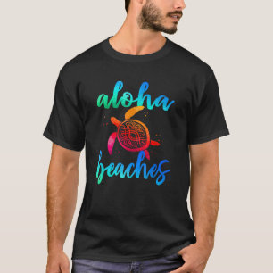 Aquareller Aloha Strände Schildkröten Shirt Hawaii