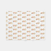 Aquareller Ananas Fleece Blanket (Vorderseite (Horizontal))