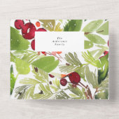 Aquareller Berries begeistern Unternehmen All In One Einladung (Rückseite)